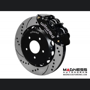 MINI Cooper Brake Conversion Kit - 12.88" Rotors - Wilwood Superlite 6R 6 Piston Front Brake Upgrade Kit (Black Powder Coated Calipers / SRP Drilled & Slotted Rotors)