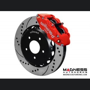 MINI Cooper Brake Conversion Kit - 12.88" Rotors - Wilwood Superlite 6R 6 Piston Front Brake Upgrade Kit (Red Powder Coated Calipers / SRP Drilled & Slotted Rotors)