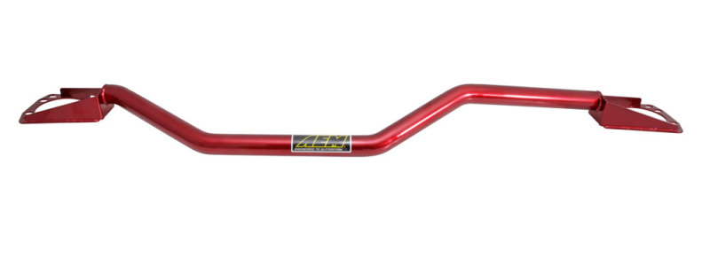 Mini Cooper S Strut Bar - AEM Induction - Charcoal Gray Powder Coat - Red - `07-`13