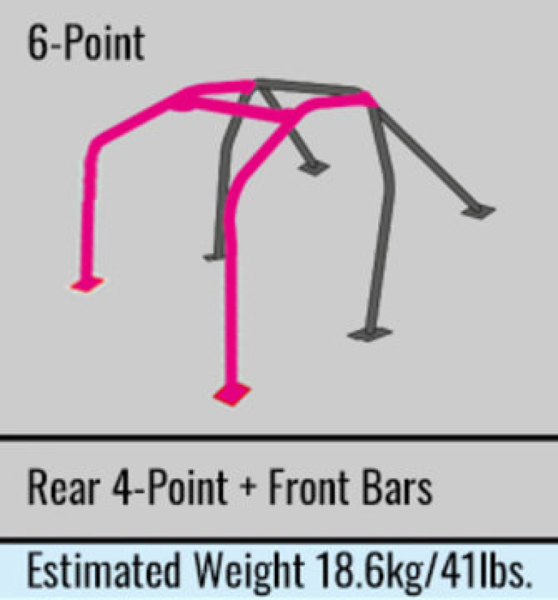Mini Cooper S Roll Cage - Cusco - D1 Chromoly 2-Psgr 6pt Dash Through - `07-`13