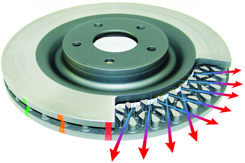 Mini Cooper Brake Rotors - Front - DBA - 5000 T3 Series Slotted - 2003
