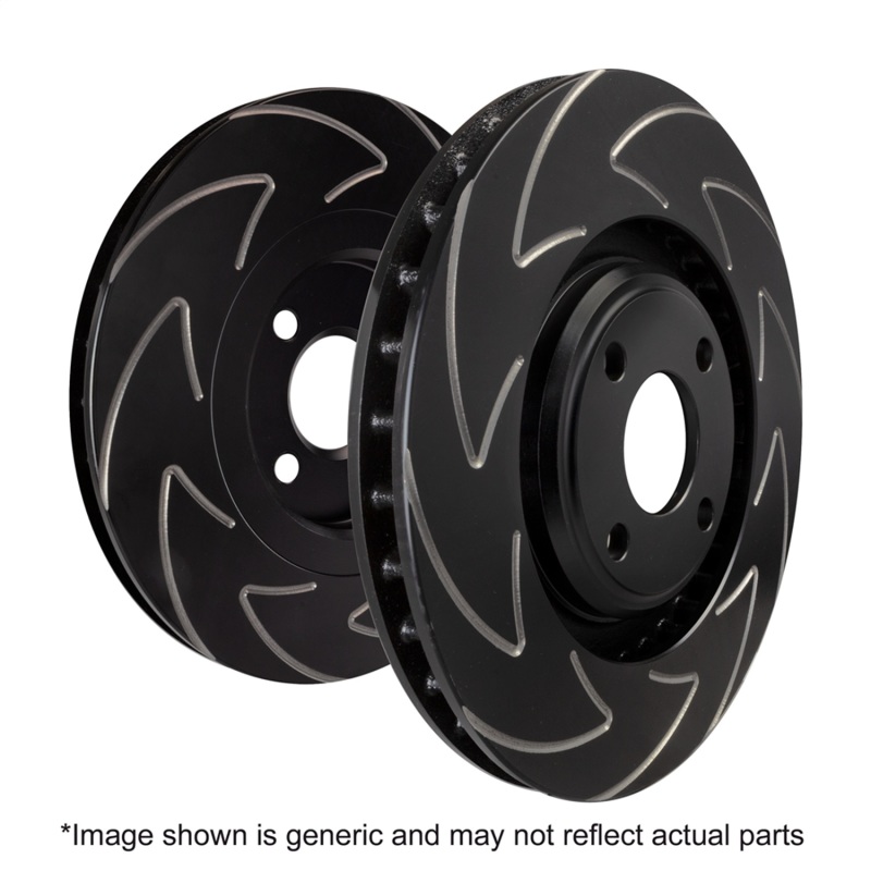 Mini Cooper JC Works Brake Rotors (2) - Front - EBC - BSD Series Sport Rotor w/Ultra Quiet V Slot Configuration - `09-`14
