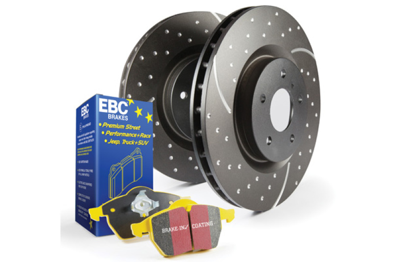 MINI Clubman (R55) Brake Kit - Rear - EBC - GD Rotors + Yellowstuff Pads - Black - `08-`09