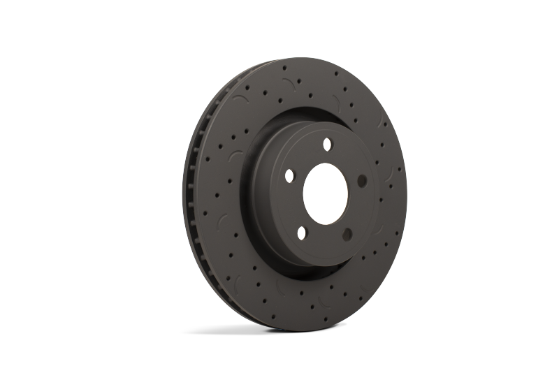 Mini Cooper Base Conv. Brake Rotors (2) - Front - Hawk Performance - Talon Cross Drilled And Slotted Rotors - 2007