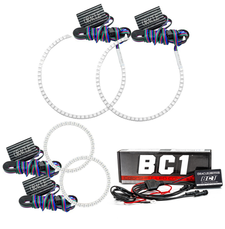 Mini Cooper Countryman Headlight Halo Kit - ORACLE Lighting - BC1 Controller - ColorSHIFT - `11-`15