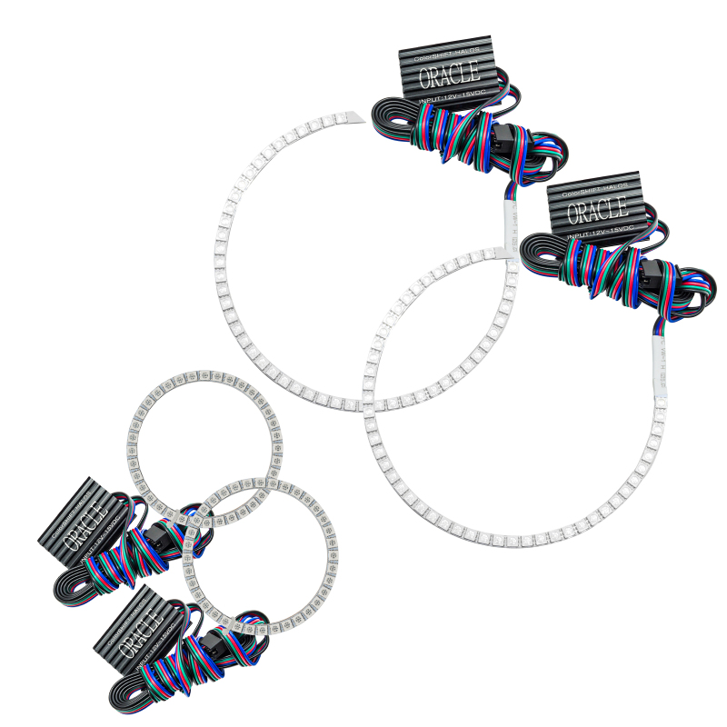 Mini Cooper Headlight Halo Kit - ORACLE Lighting - SMD (Surface Mount Diode) - No Controller - ColorSHIFT - `05-`08