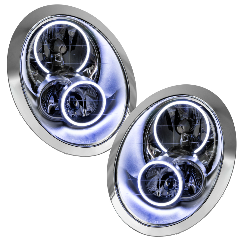 Mini Cooper Headlight Assemblies - ORACLE Lighting - SMD Pre-Assembled - White - `05-`08