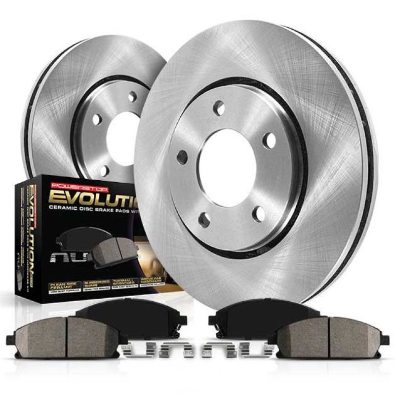 Mini Cooper Brake Kit - Front - PowerStop - Autospecialty Rotors + Z17 Evolution Plus Ceramic Pads - `14-`21