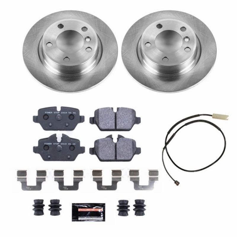 Mini Cooper Countryman Brake Kit - Rear - PowerStop - Autospecialty Rotors + Track Day High-Performance Pads - `11-`16