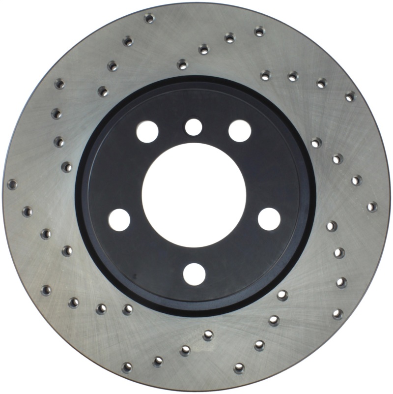 Mini Cooper Countryman Brake Rotor(s) (1) - Front Right - Stoptech - Drilled Sport - Black - `11-`16
