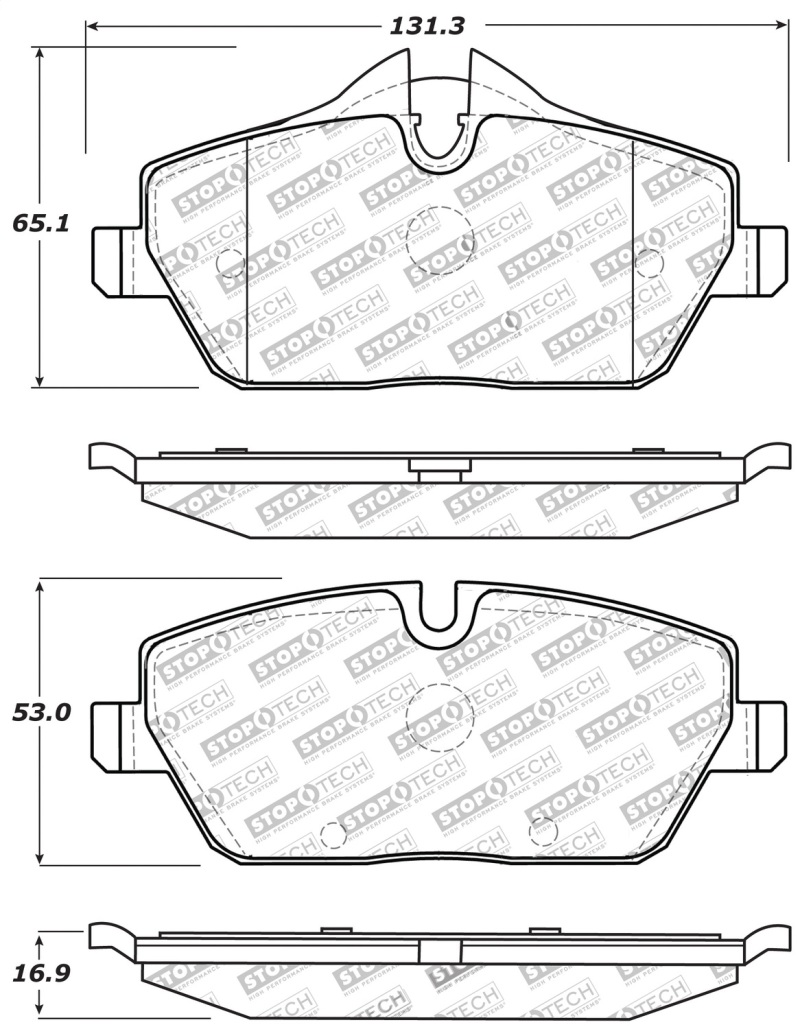 Mini Cooper Brake Pads - Stoptech - Sport - `07-`16