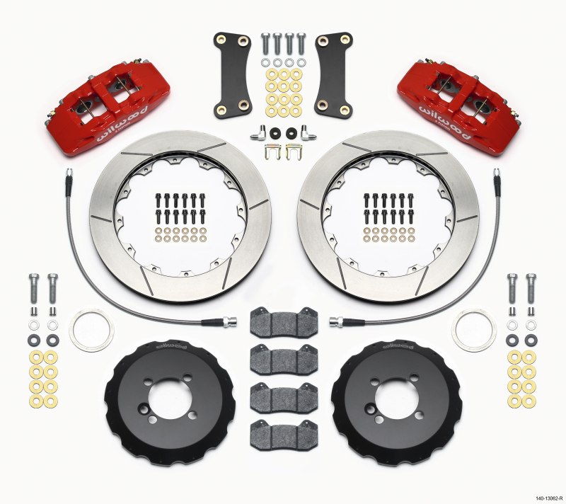 Mini Cooper Brake Kit - Front - Wilwood - DynaPro 6 Front Hat Kit 12.88in - Red - 2002