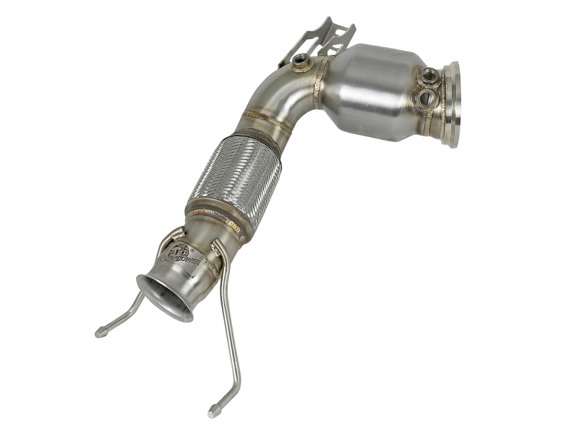 MINI Cooper S Performance Exhaust - aFe - Twisted Steel Down-Pipe - `14-`19