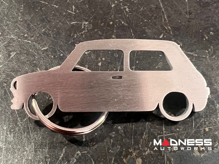 Classic Mini Keychain - silhouette design