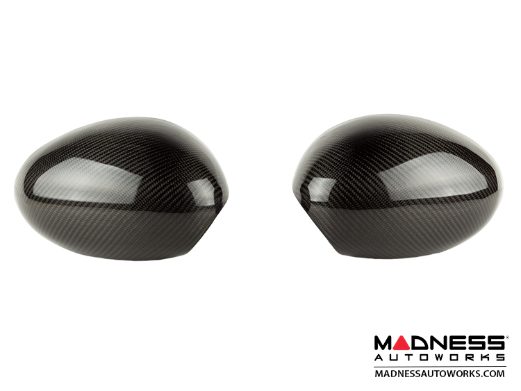 MINI Cooper Mirror Covers - Carbon Fiber - R55/ 56/ 57/ 60 - BCA-883596AL
