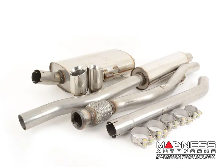 MINI Cooper Performance Exhaust - Milltek - Resonated Cat Back - Polished Round Tips (R56 Model)