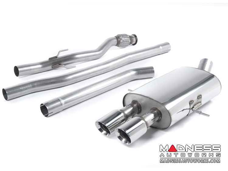 MINI Cooper Cat-Back Exhaust System by Milltek -Non Resonated - Polished Round Tips (R56 Model)