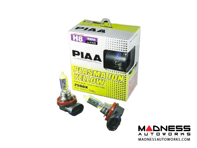 MINI Cooper H8 Plasma Ion Yellow Light Bulb Set by PIAA (R55 / R56 / R60 / R61 Model)