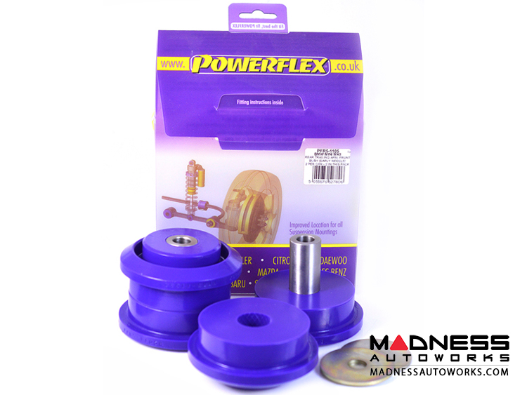 MINI Cooper Polyurethane Bushing Set - Rear Trailing Arm Front Bushing - 80mm by Powerflex (R50 / R52 / R53 Model)